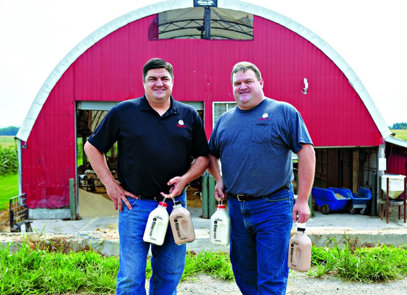 Rich milk from the King Brothers dairy herd shows up in glass bottles delivered to customers in the Saratoga region.