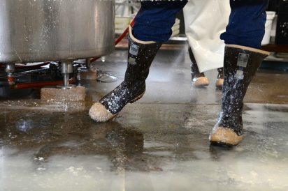 Cheese-making is a process that moves so fast and the visual nuances become a documentary experience.