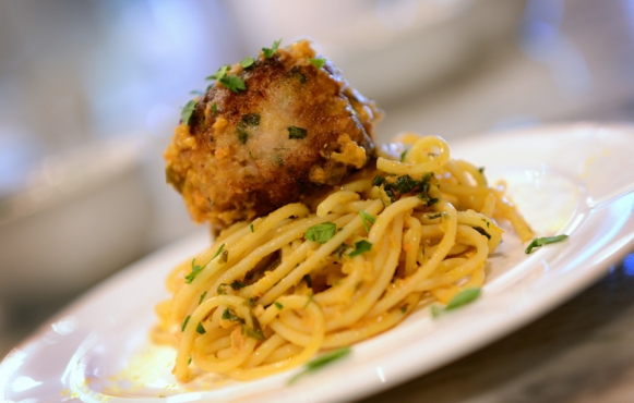 This imaginative, flavorful recipe for Chicken Meatballs from Angelo Mazzone has become an all-star at Edible holiday parties. 