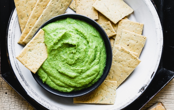 Recipe for Edamame Hummus from Edible Capital District.